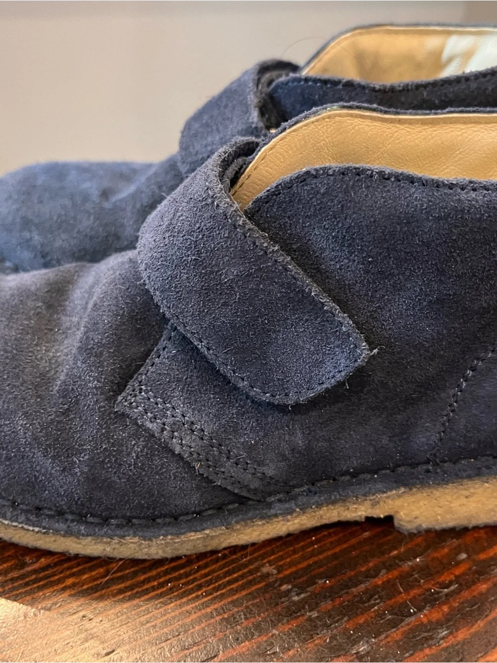 Naturino Navy Suede Velcro Kids Boots